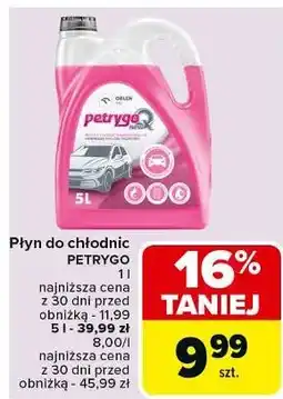 Carrefour Płyn do chłodnic q Petrygo oferta