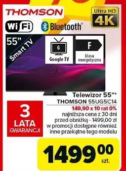 Carrefour Telewizor 55'' 55ug5c14 Thomson oferta