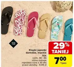 Carrefour Japonki męskie Tex oferta