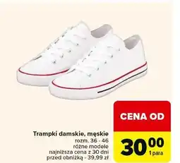 Carrefour Trampki męskie rozm. 36-46 oferta