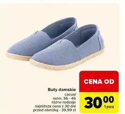 Carrefour Buty damskie 36-46 oferta