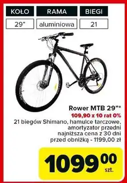 Carrefour Rower górski 29 Mtb oferta