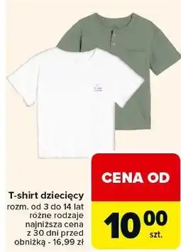 Carrefour T-shirt dziecięcy rozm. 3-14 lat oferta