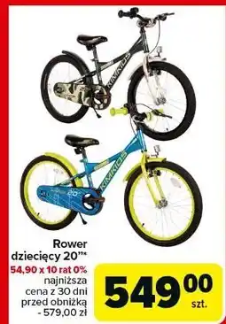 Carrefour Rower dziecięcy 20 oferta