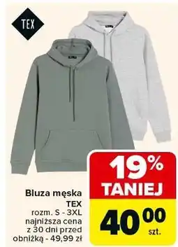 Carrefour Bluza męska s-3xl Tex oferta