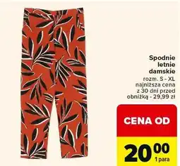 Carrefour Spodnie damskie letnie rozm. s-xl oferta
