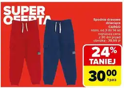 Carrefour Spodnie dresowe dziecięce oferta