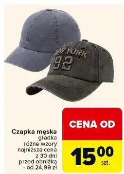 Carrefour Czapka z daszkiem męska oferta