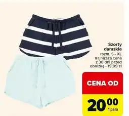 Carrefour Szorty damskie rozm. s-xl oferta