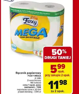 Carrefour Ręcznik papierowy Foxy Mega oferta