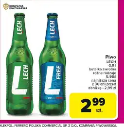 Carrefour Piwo Lech oferta