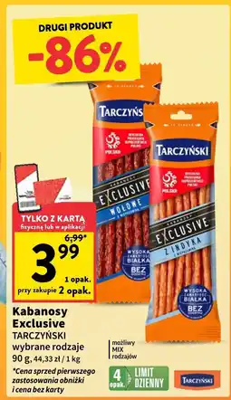 Intermarche Kabanosy Exclusive Tarczyński oferta