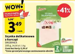 Intermarche Szynka delikatesowa z kurcząt Drobimex oferta