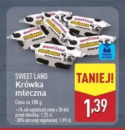 ALDI Cukierki krówki mleczne Sweetland oferta
