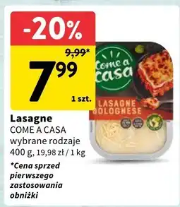 Intermarche Lasagne bolognese Come a Casa oferta
