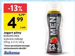 Intermarche Jogurt pitny Bakoma Men oferta