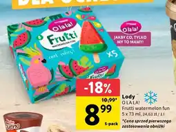 Intermarche Lody Frutti O!la!la! watermelon fun oferta