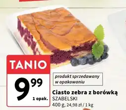 Intermarche Ciasto zebra z borówką Szabelski oferta