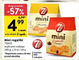 Intermarche Mini rogaliki różne rodzaje 7DAYS oferta