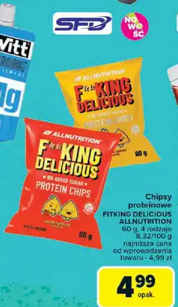Carrefour Chipsy proteinowe FITKING DELICIOUS ALLNUTRITION oferta