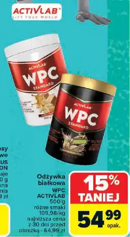 Carrefour Odżywka białkowa WPC ACTIVLAB oferta