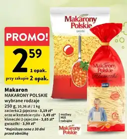 Intermarche Makaron Makarony Polskie różne rodzaje oferta