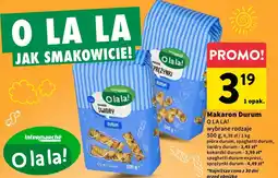 Intermarche Makaron Durum O La La! różne rodzaje oferta