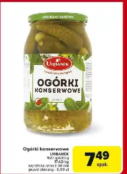Carrefour Ogórki konserwowe Urbanek oferta