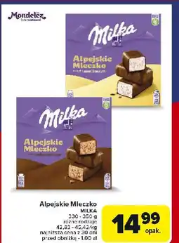 Carrefour Czekolada Alpejskie Mleczko Milka oferta