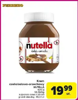 Carrefour Market Krem czekoladowo-orzechowy Nutella Ferrero oferta