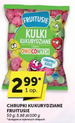 Groszek Chrupki kukurydziane Fruitusie oferta