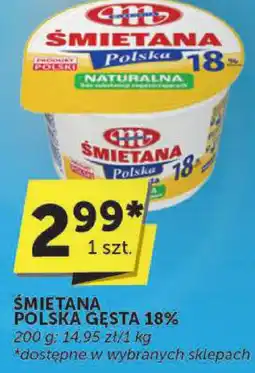 Groszek Śmietana polska gęsta 18% Mlekovita oferta