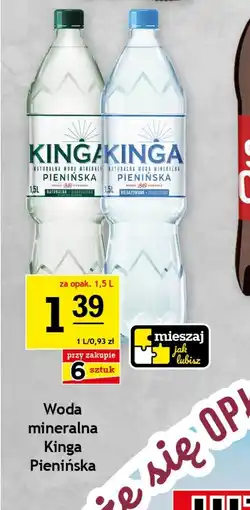 Gram Market Woda mineralna Kinga Pienińska oferta