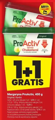 Twój Market Margaryna ProActiv Original 400g 1+1 GRATIS oferta