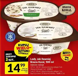 Twój Market Lody Jak Dawniej śmietankowe Bracia Koral oferta