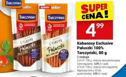 Twój Market Kabanosy Exclusive Paluszki 100% Tarczyński 80 g oferta