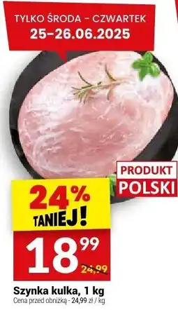 Twój Market Szynka kulka, 1 kg Twój Market oferta