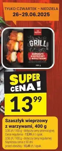 Twój Market Szaszłyk wieprzowy z warzywami, 400 g Twój Market oferta