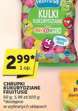 Groszek Chrupki kukurydziane Fruitusie oferta