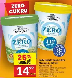 Twój Market Lody Gelato Zero cukru Mancuso oferta