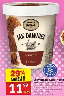 Twój Market Lody Bracia Koral 450 ml, wybrane rodzaje oferta