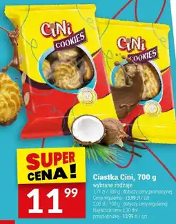 Twój Market Ciastka Cini, wybrane rodzaje oferta
