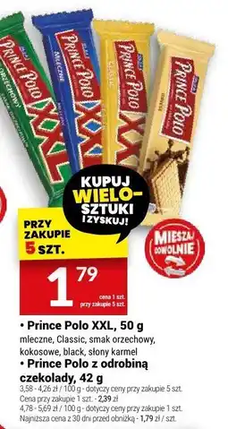 Twój Market Baton Prince Polo XXL, wybrane rodzaje oferta