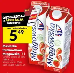 Twój Market Maślanka truskawkowa Mrągowska oferta