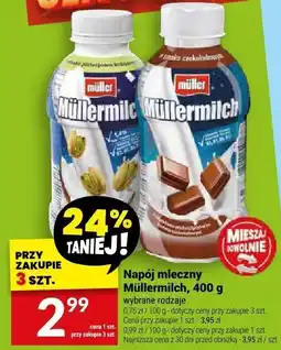 Twój Market Napój mleczny Müllermilch, wybrane rodzaje oferta