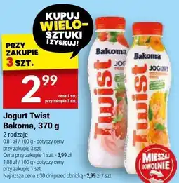 Twój Market Jogurt Twist Bakoma oferta
