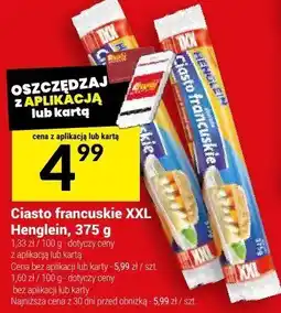 Twój Market Ciasto francuskie XXL Henglein oferta
