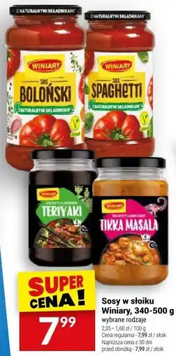 Twój Market Sos Winiary, wybrane rodzaje oferta