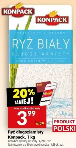 Twój Market Ryż biały długoziarnisty Konpack oferta