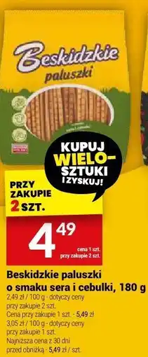 Paluszki Beskidzkie o smaku sera i cebulki
